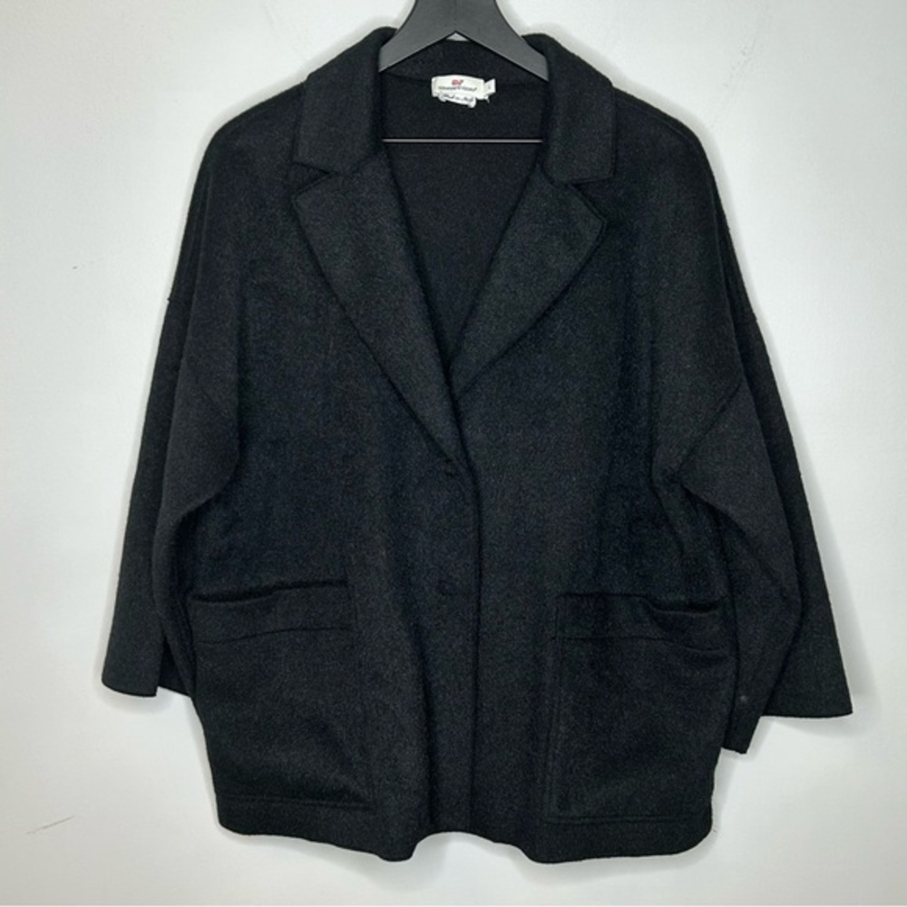 Vineyard Vines Black Italian Cozy Jacket Size L NWOT
